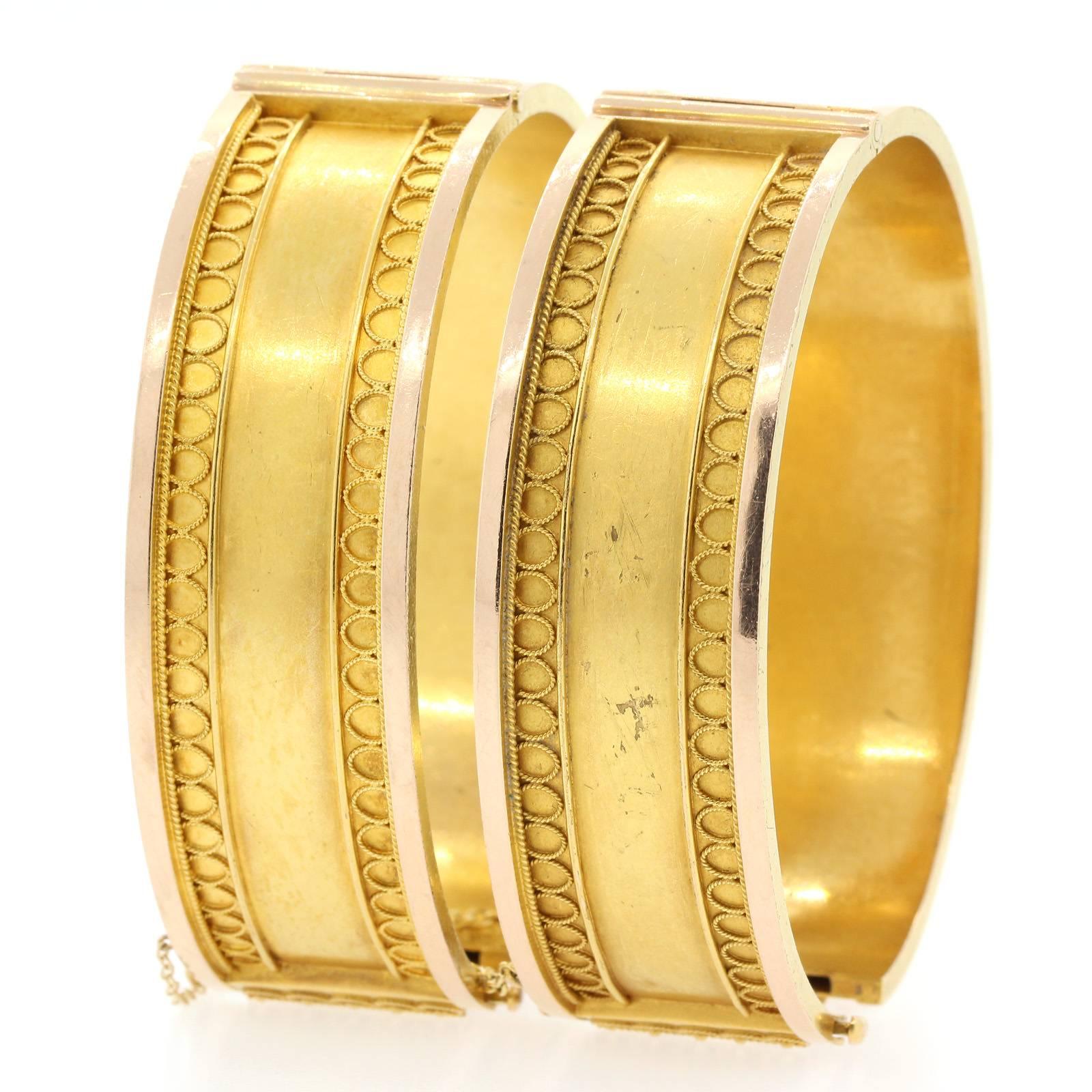 antique gold bangle bracelets