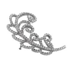 Diamond Platinum Brooch