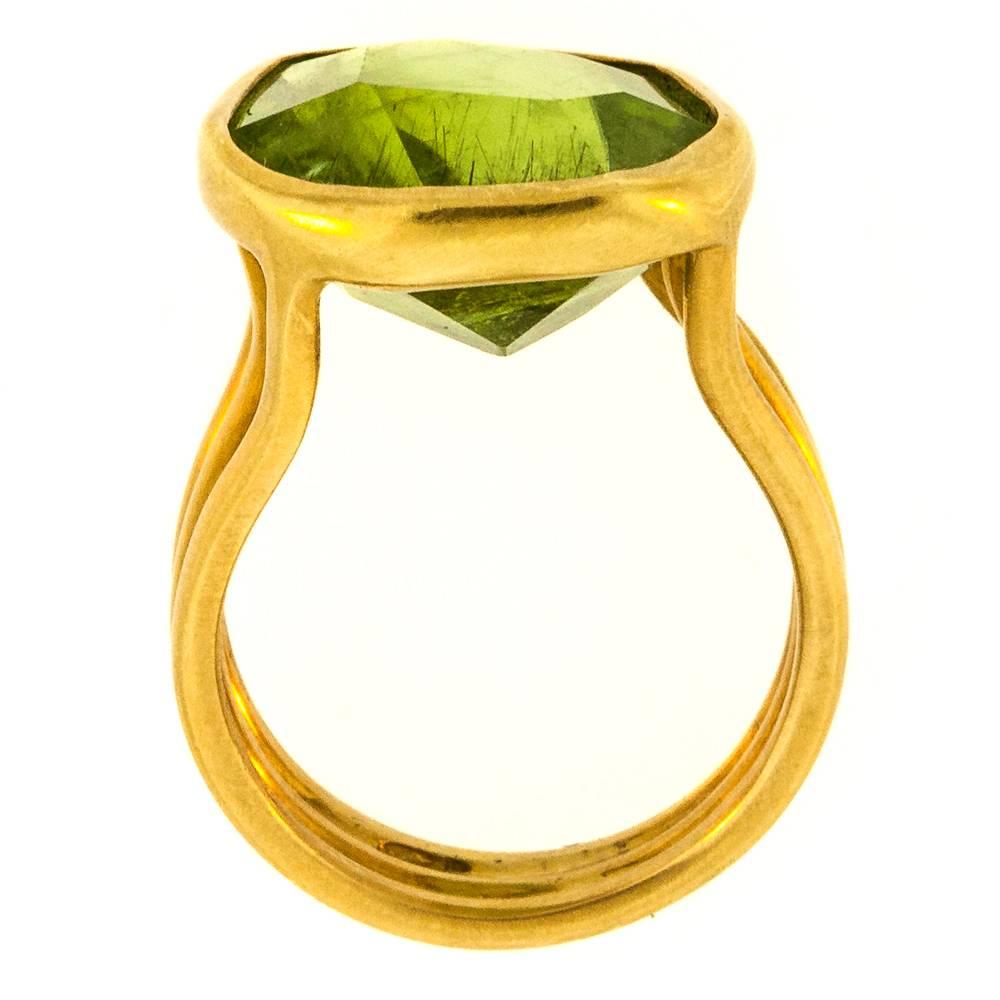 large peridot ring