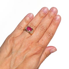 Burma Ruby Gold Ring