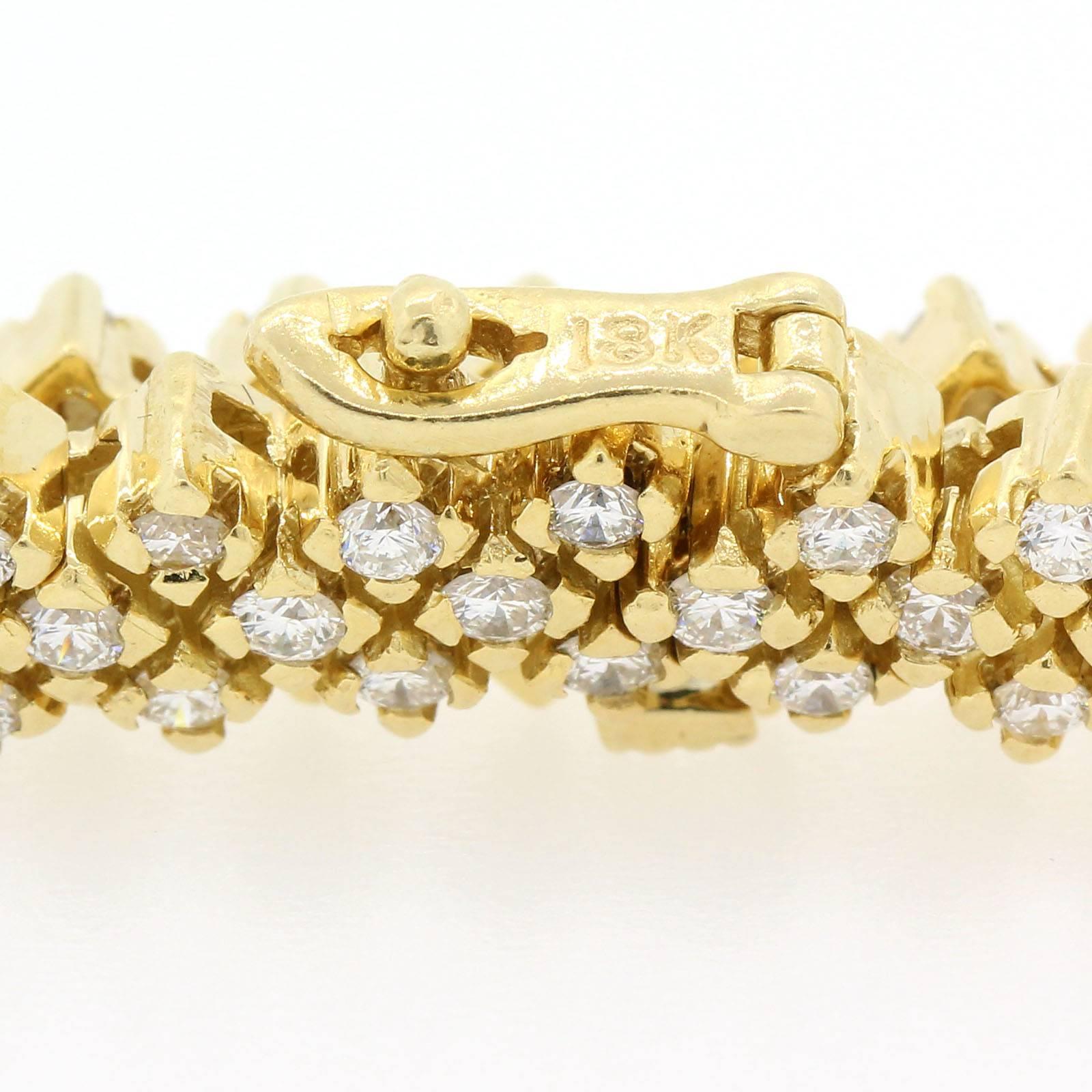 Women's Vintage Diamond and Gold Bracelet