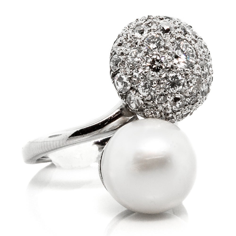 pave pearl ring