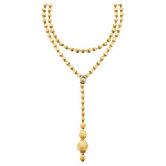 NANIS 18k Ivy short choker necklace 18k gold boules and diamonds