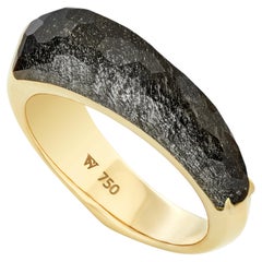 18kt Yellow gold Stephen Webster Obsidian Ring Crystal Haze