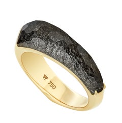 18kt Yellow gold Stephen Webster Obsidian Ring Crystal Haze