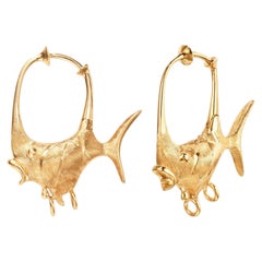 18kt yellow gold Young Fish earrings - Ole lynggaard
