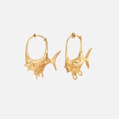 18kt yellow gold Young Fish earrings - Ole lynggaard