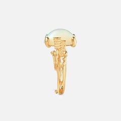 18kt yellow gold OLE LYNGGAARD Boho Ring Opal