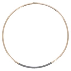PESAVENTO choker necklace 18 kt gold and diamond dust