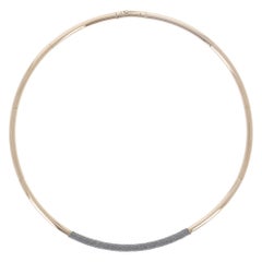 PESAVENTO choker necklace 18 kt gold and diamond dust