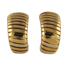 Bulgari Gold Tubogas Earrings