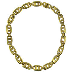 Kieselstein-Cord Gold Anchor Chain Necklace