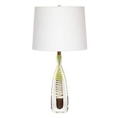 1950s Italian Art Glass Lamp by Fratelli Toso 6
