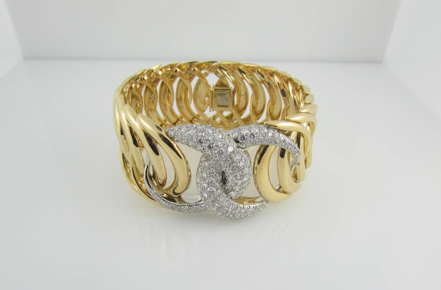 18KT yellow gold and diamond 