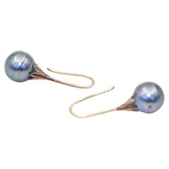 Pearls Earrings Yellow Gold, 1970