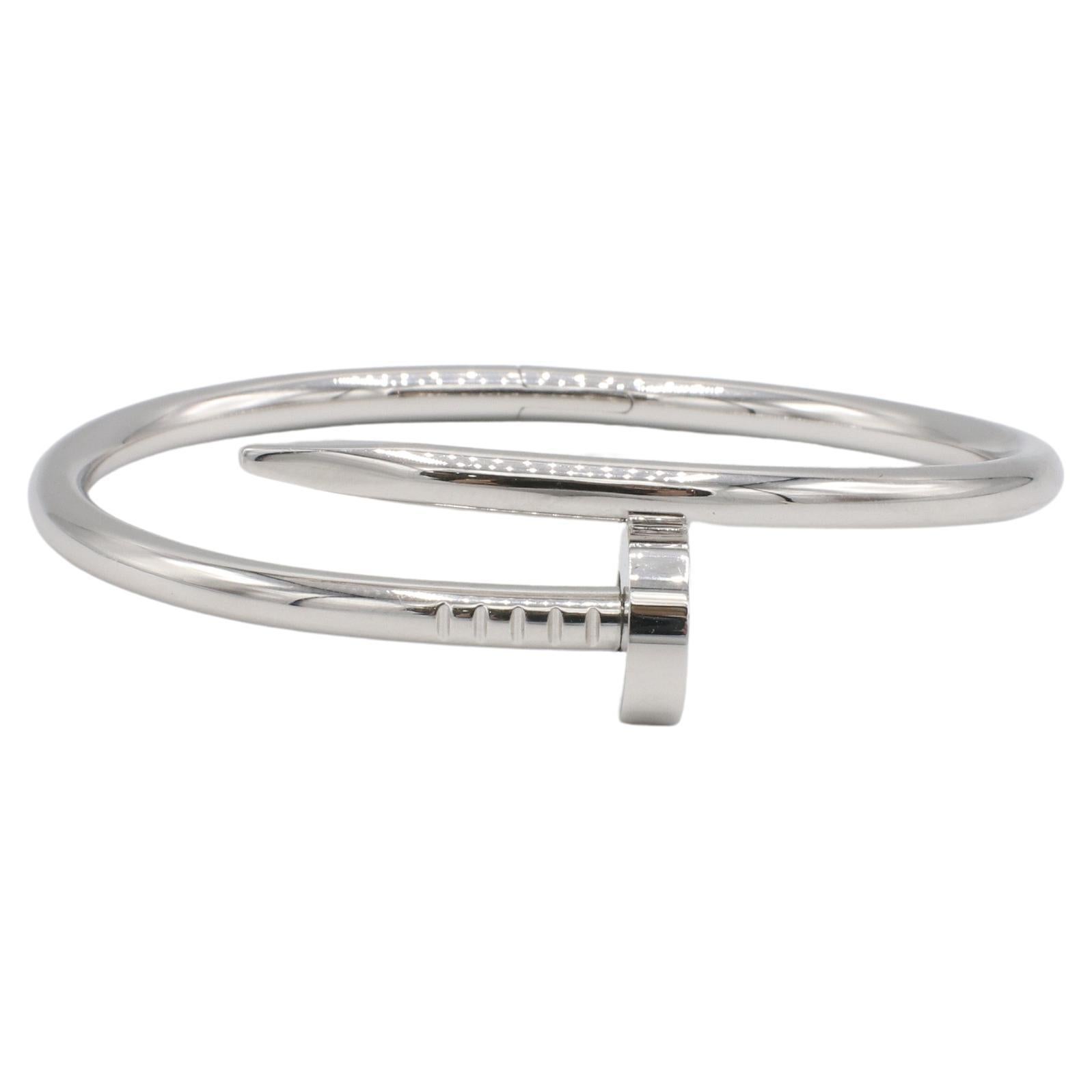 Cartier Juste Un Clou Or Blanc Modèle Classique Bracelet Clou Boîte & Papiers en vente