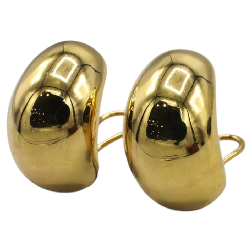 Tiffany & Co. 18 Karat Yellow Gold Puffed Lever-Back Earrings