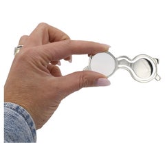 Tiffany & Co. Stelring Silver Magnifying Glass Glasses-Style Bookmark