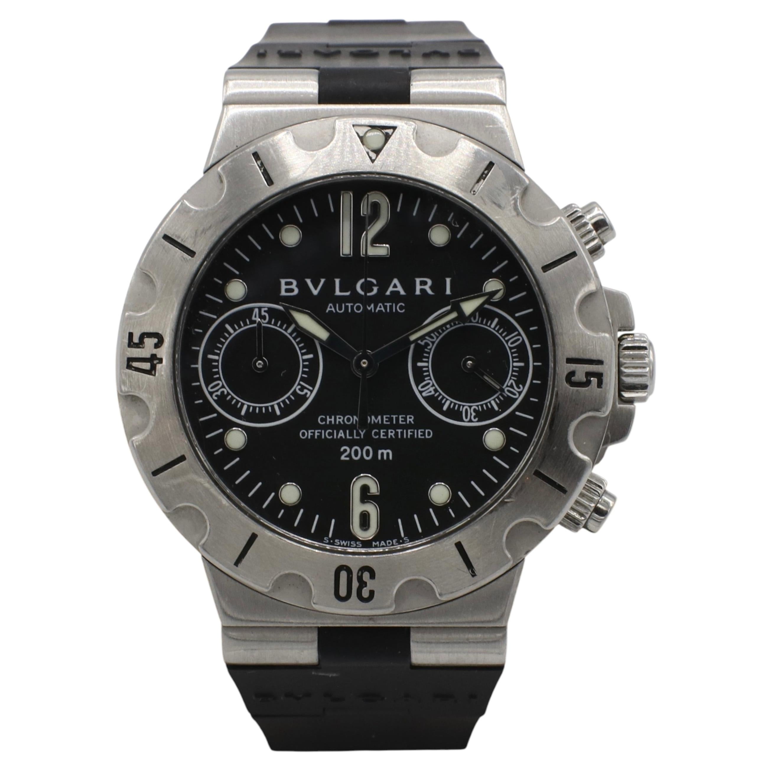 Reloj Bvlgari Bulgari Diagono Scuba de acero inoxidable SCB38S en venta
