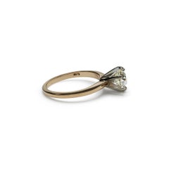 GIA Certified 1.13 Carat Old European Cut Natural Diamond Engagement Ring