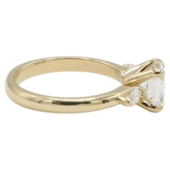 GIA Certified 1.53 Carat J SI2 Antique Cushion Natural Diamond Engagement Ring