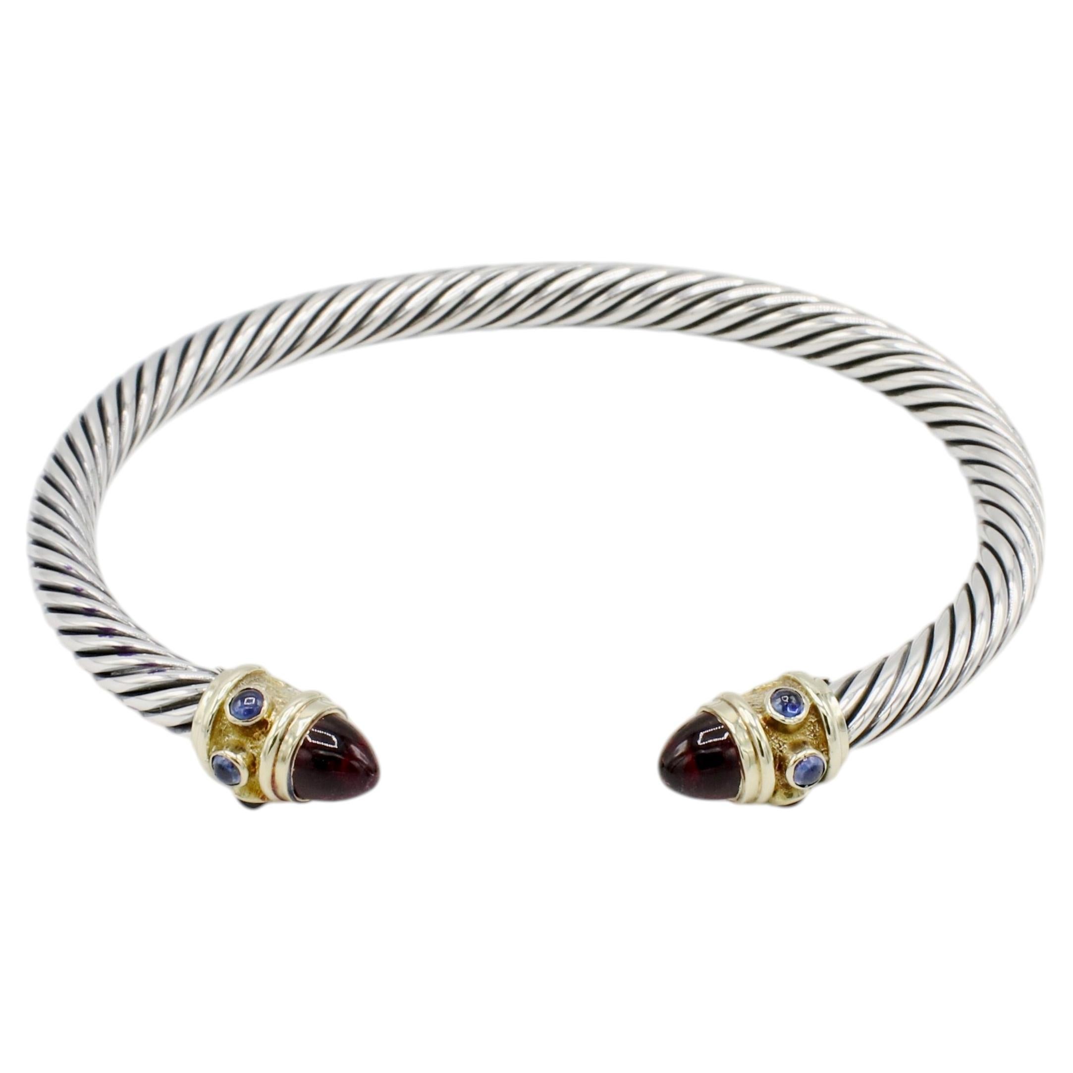 How do men stack silver bracelets?