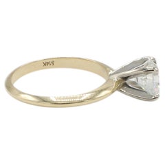GIA Certified 1.20 Carat H SI1 Natural Round Diamond Solitaire Engagement Ring