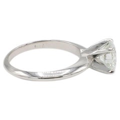 GIA Certified 1.30 Carat I SI1 Natural Round Brilliant Diamond Engagement Ring