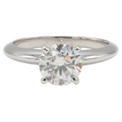 GIA Certified 1.30 Carat I SI1 Natural Round Brilliant Diamond Engagement Ring