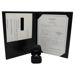 Tiffany & Co. 0.84 Carat E VVS1 Natural Round Diamond Solitaire Engagement Ring