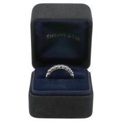 Tiffany & Co. Forever Platinum Natural Diamond Half Band Ring 3MM