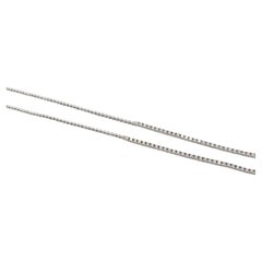 Collana pendente in oro bianco 18 carati con diamante naturale da 3,50 carati e perla