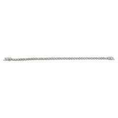 Pulsera tipo «tennis» de oro blanco de 14 quilates con diamantes naturales de 6,56 quilates