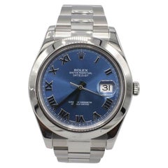 Rolex Certified Pre-Owned Datejust II 41 Blue Roman Stainless Steel Oyster Watch