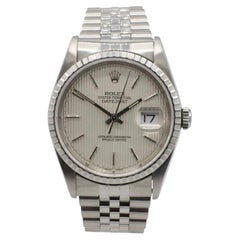 Rolex Oyster Perpetual Datejust 36 Stainless Steel Tapestry Dial 16220 Watch