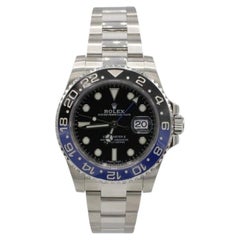 Montre Rolex d'occasion certifiée GMT-Master II « Batman » bleue et noire, référence 116710, avec boîte et papiers