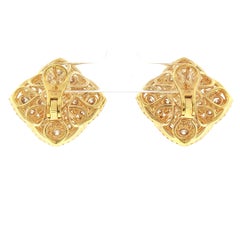 Cushion shape Contemporary Earrings with 10.9 cts Natural Fancy Color Diamonds