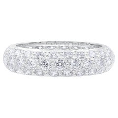 Oscar Heyman Platinum Rounded 2.41tcw Diamond Band Ring, sz. 5.5