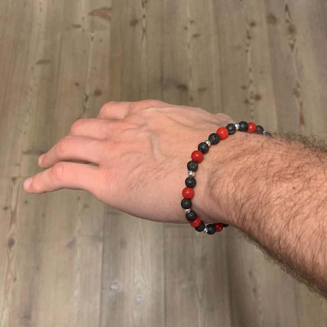 coral bracelet mens