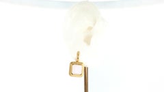 Jade Earrings set in 18K Gold Settings