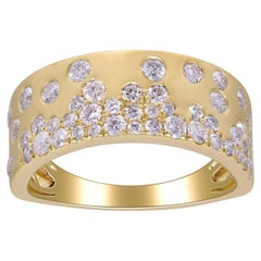 Ivy 14K Yellow Gold Round-Cut White Diamond Ring