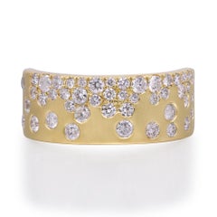Ivy 14K Yellow Gold Round-Cut White Diamond Ring