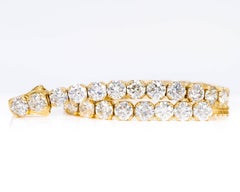 Bracelet - 14 kt. Yellow gold - 18.10ct. tw. Diamond (Natural) - GCI