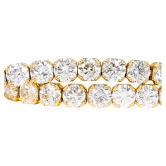 Bracelet - 14 kt. Yellow gold - 18.10ct. tw. Diamond (Natural) - GCI