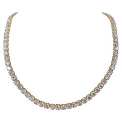 Necklace - 14 kt. Yellow gold - 41.48ct. tw. Diamond (Natural) - GCI