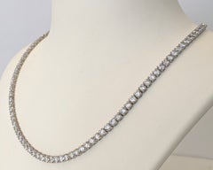 Necklace - 14 kt. White gold - 25.60ct. tw. Diamond (Natural) - GCI