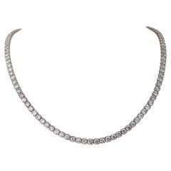 Collar - 14 kt. Oro blanco - 25.60 ct. tw. Diamante (natural) - GCI