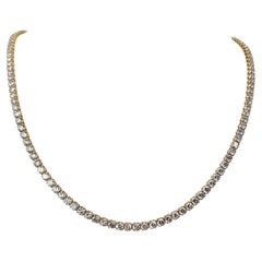 Halskette - 14 kt. Gelbgold - 14.90ct. tw. Diamant (natürlich) – GCI