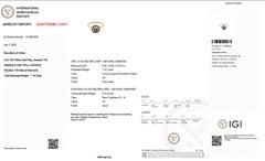 Ring - 18 kt. Yellow gold - 1.19ct. tw. Diamond (Natural coloured) - IGI