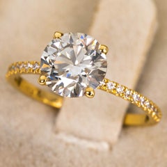 Bague - 18 kt. Or jaune - 2.23ct. tw. Diamant (naturel) - Diamant - GCI